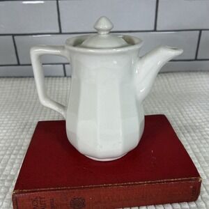 Vintage Hall China Restaurant-ware Single Serve Teapot Cream